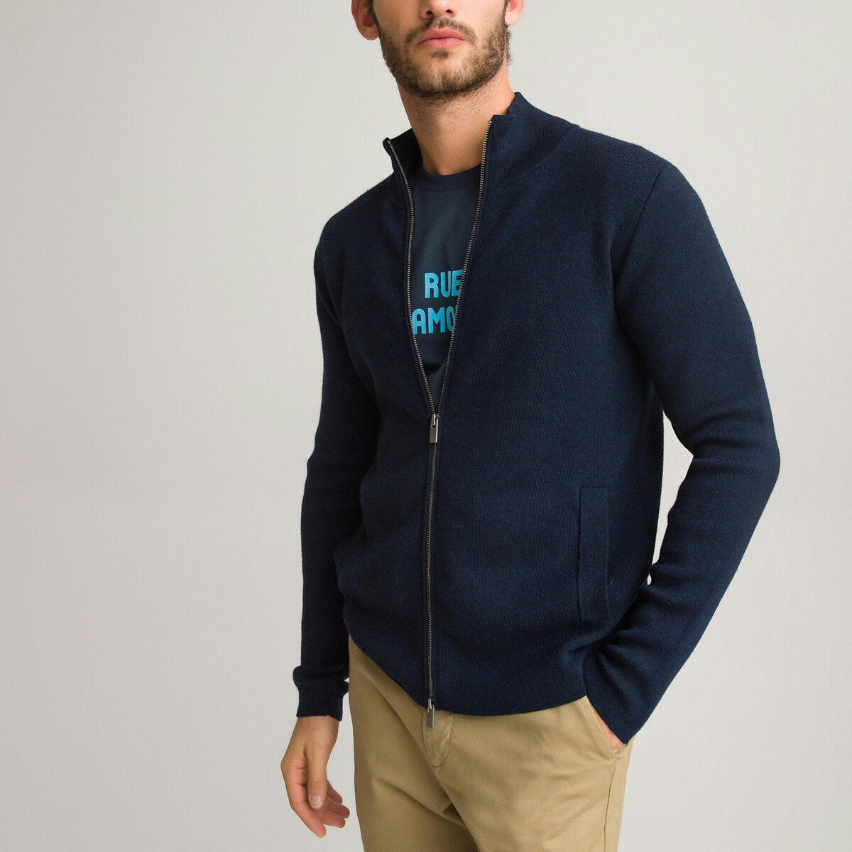 Gilet zippé Signature mérinos, made in Europe