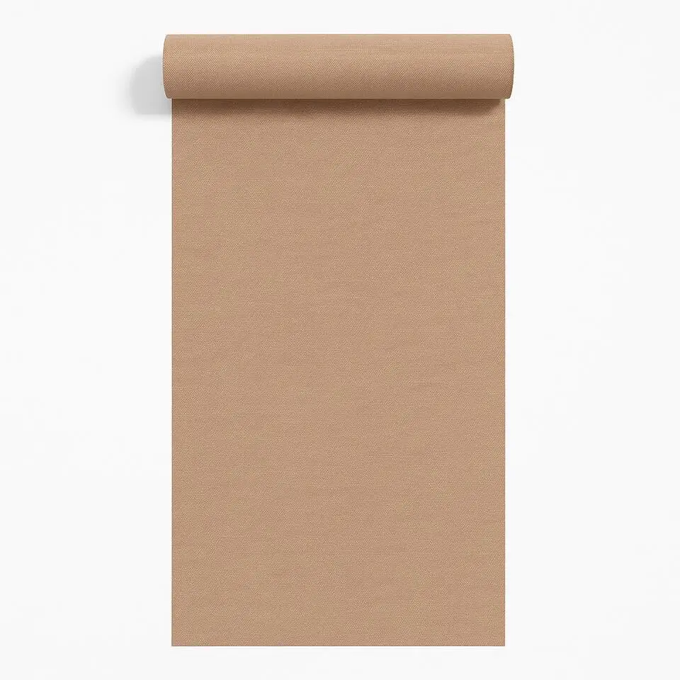 Dutch Wallcoverings Vliesbehang Linen & Textures uni - terracotta - 10m x 53cm