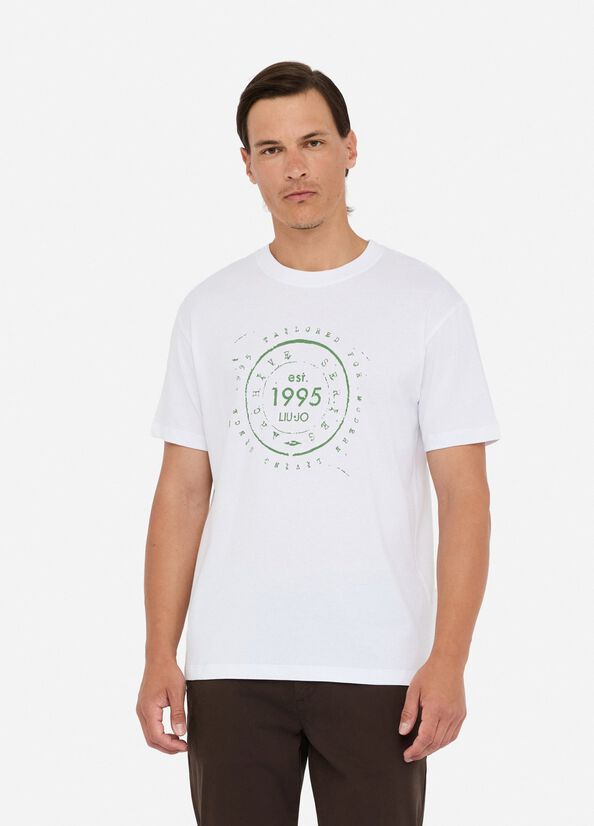 T-shirt in cotone con stampa