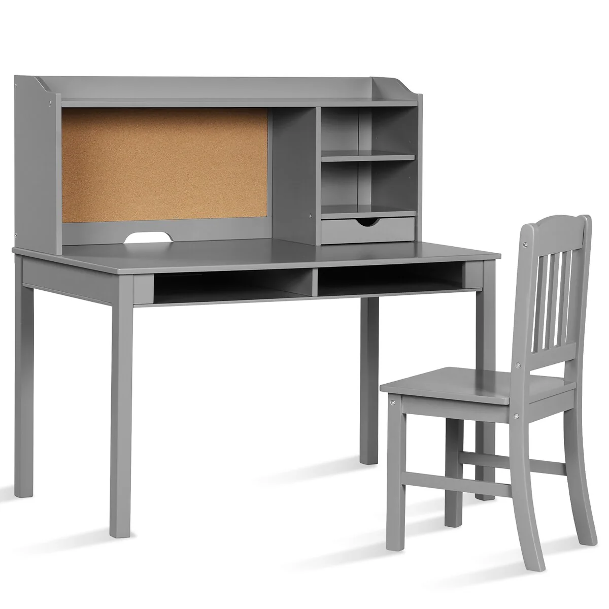 Kids Desk and Chair Set Children Study Writing Desk with Chair