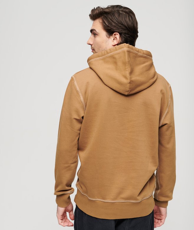Contrast Stitch Relaxed Hoodie