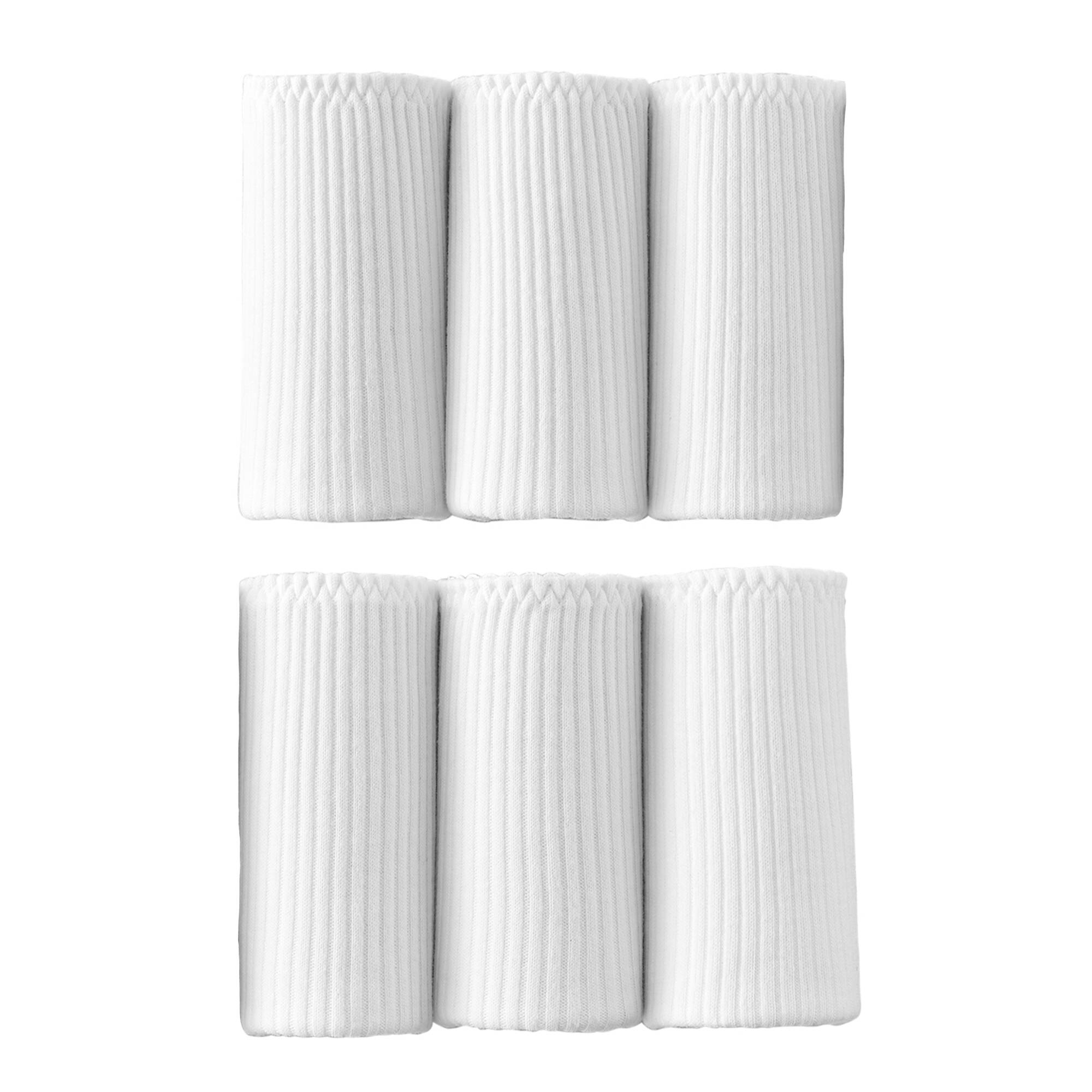 Culotte midi c&ocirc;tes plates - lot de 6