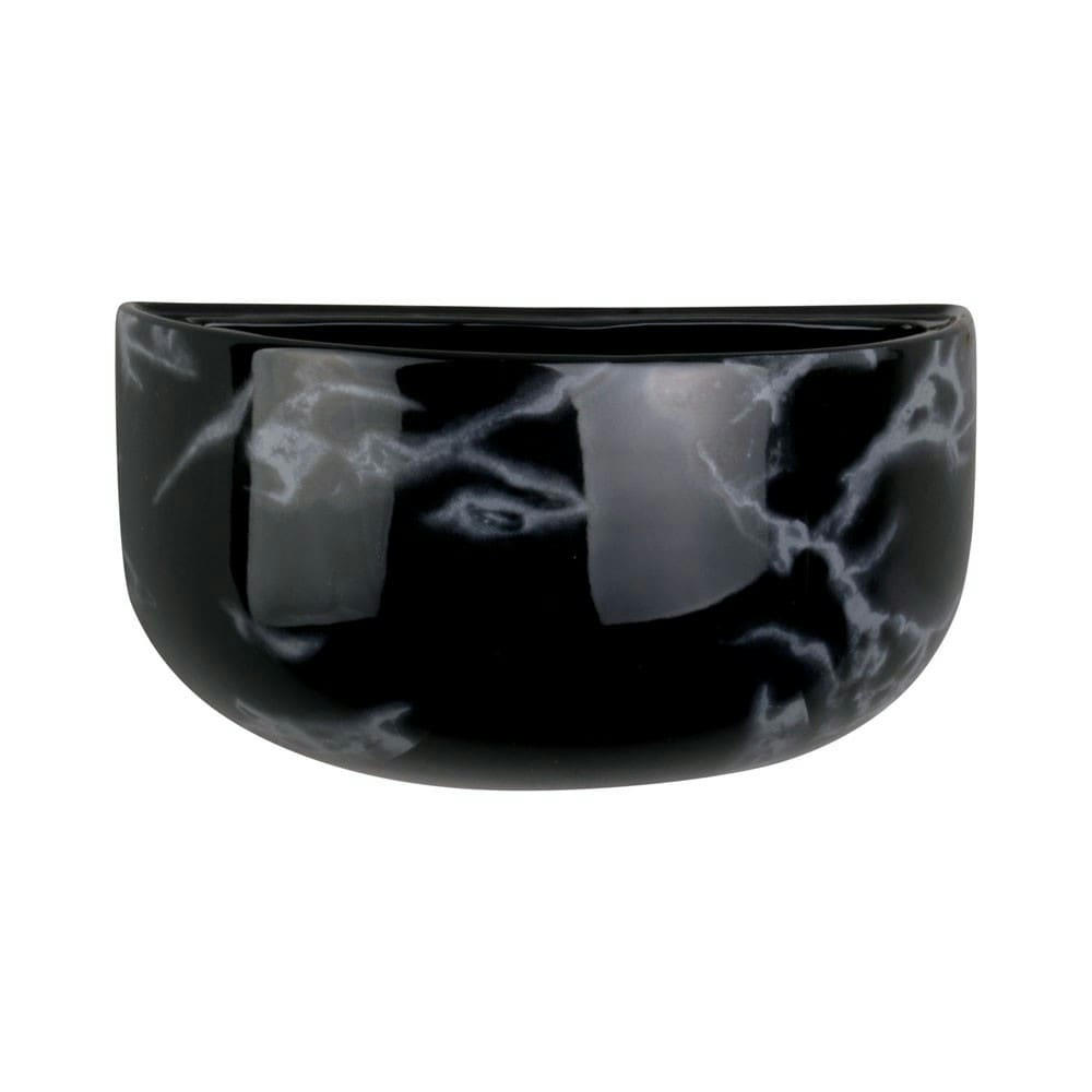 OVAL - Pot mural oval large céramique marbré