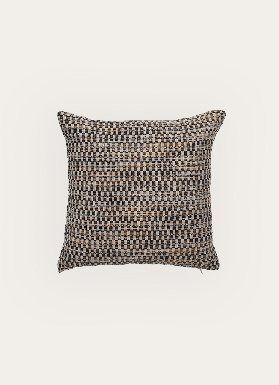 COUSSIN JACQUARD CHENILLE à MOTIFS GÉOMÉTRIQUES MULTICOLORE