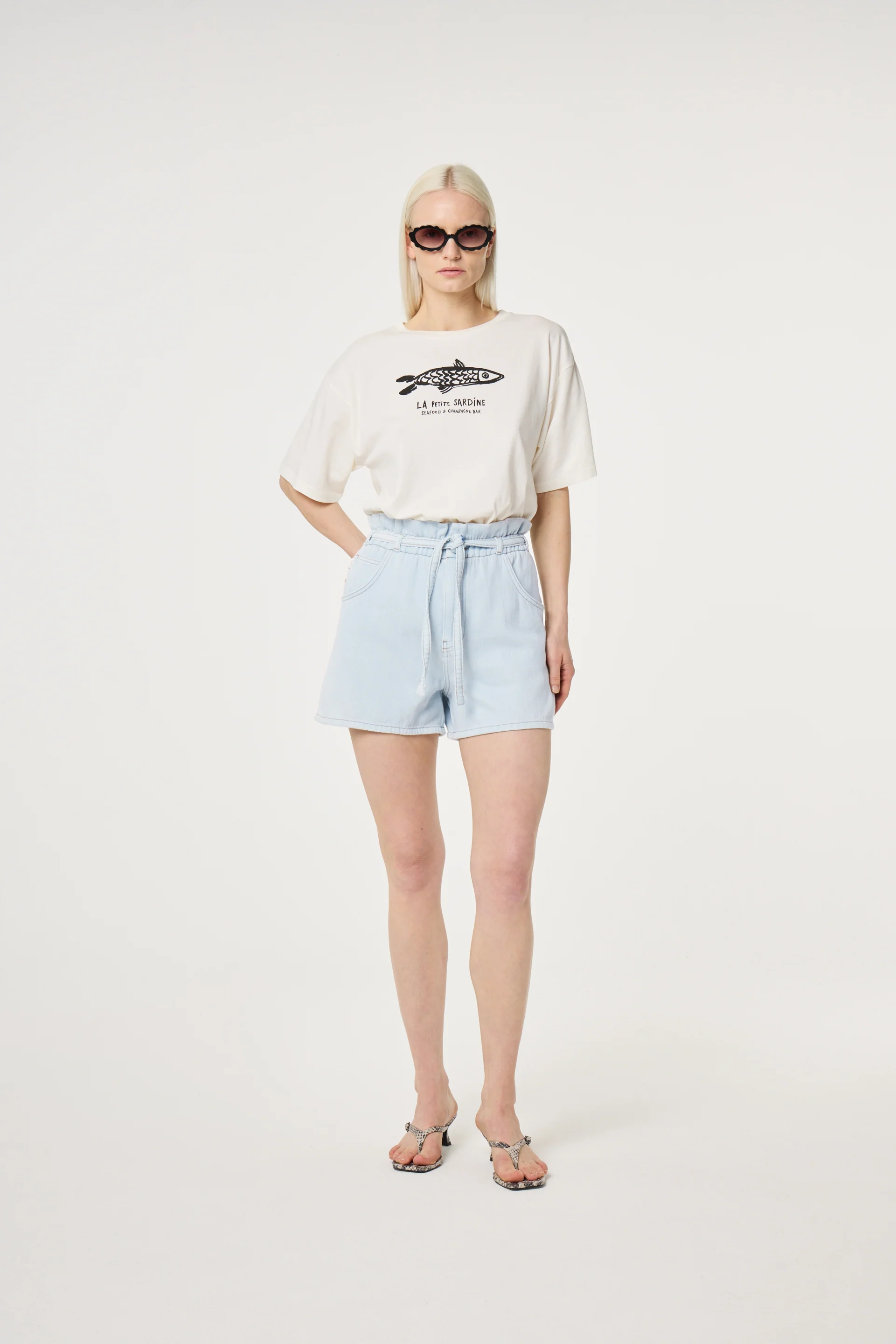 Fay T-shirt | Cosy White/Black