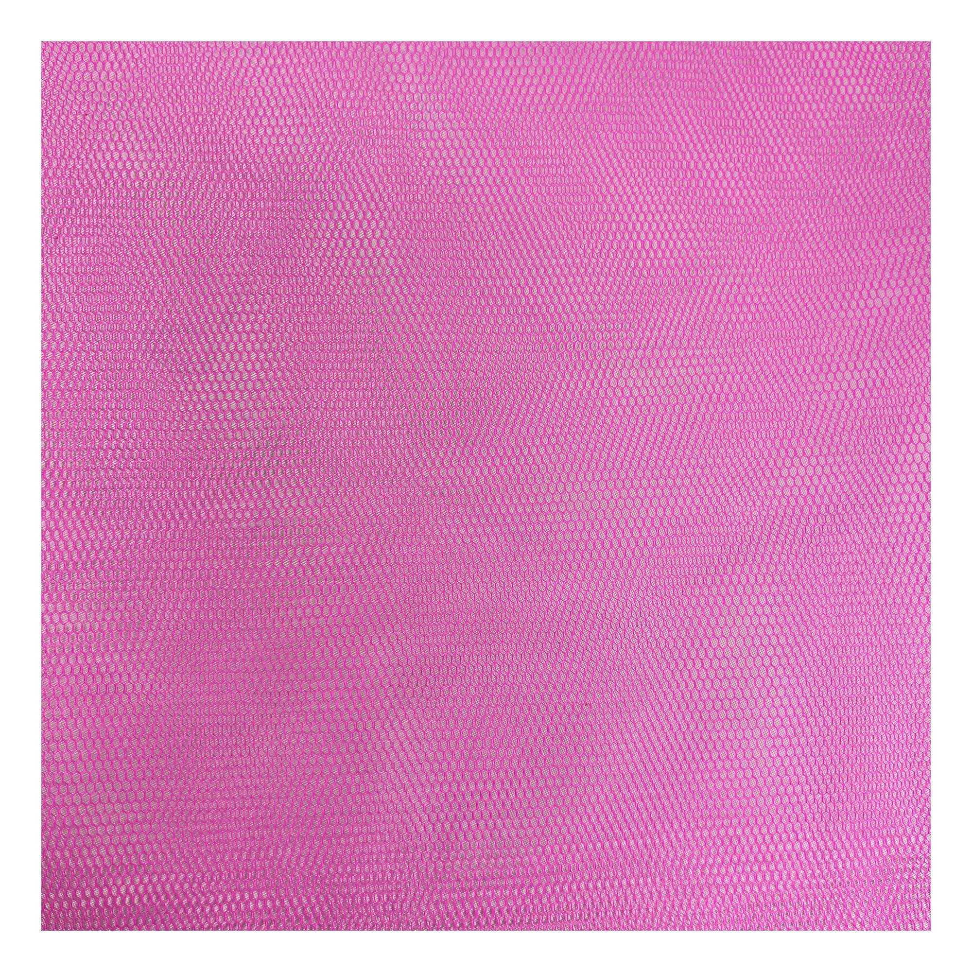 Fluorescent Pink Nylon Dress Net Fabric by the Metre