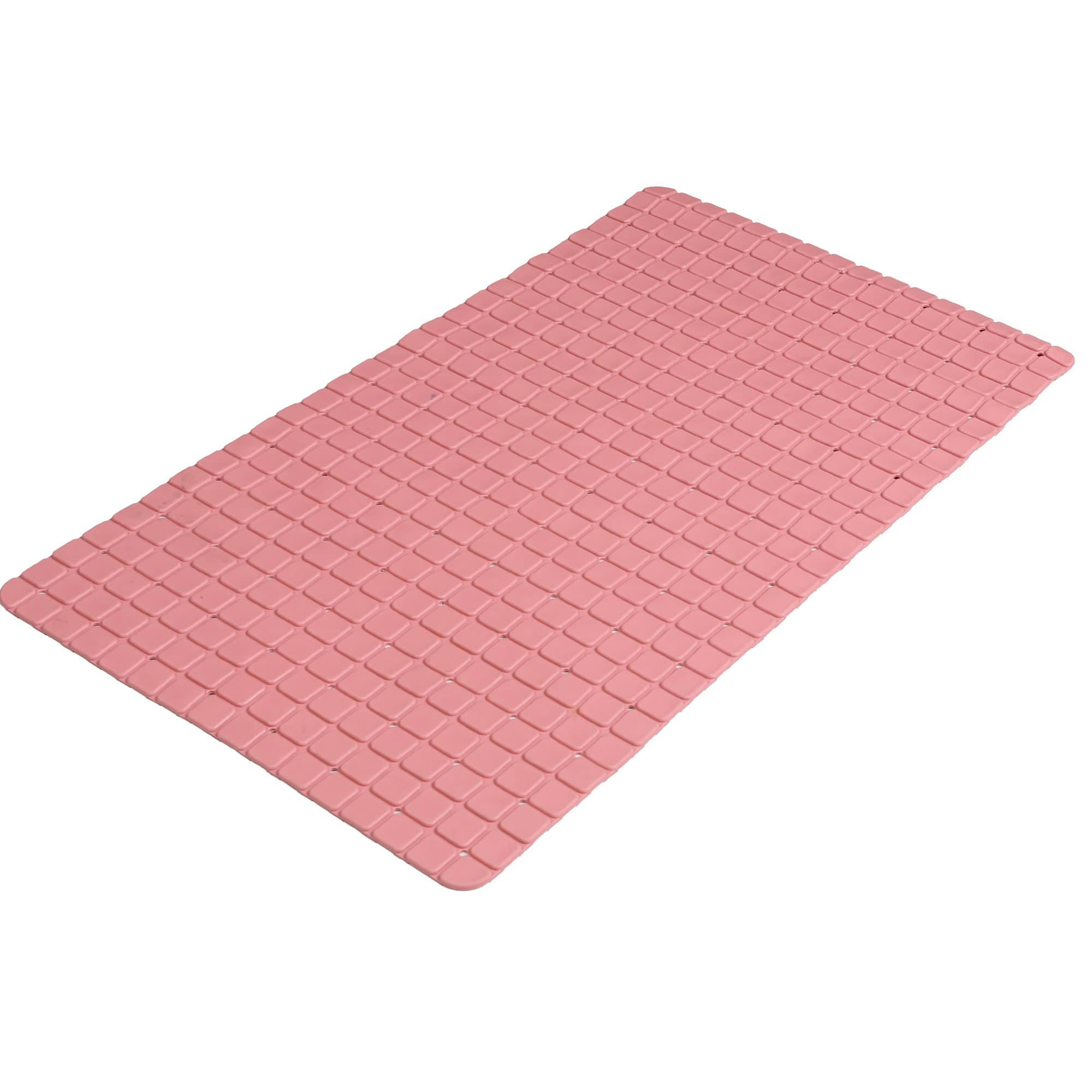 - Tapis fond de baignoire antidérapant PVC rose mosaic