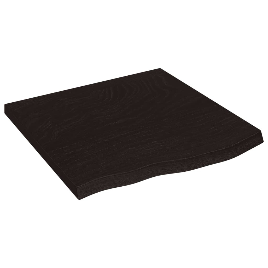 VidaXL Półka ciemnobrązowa 60x60x(2-4) cm