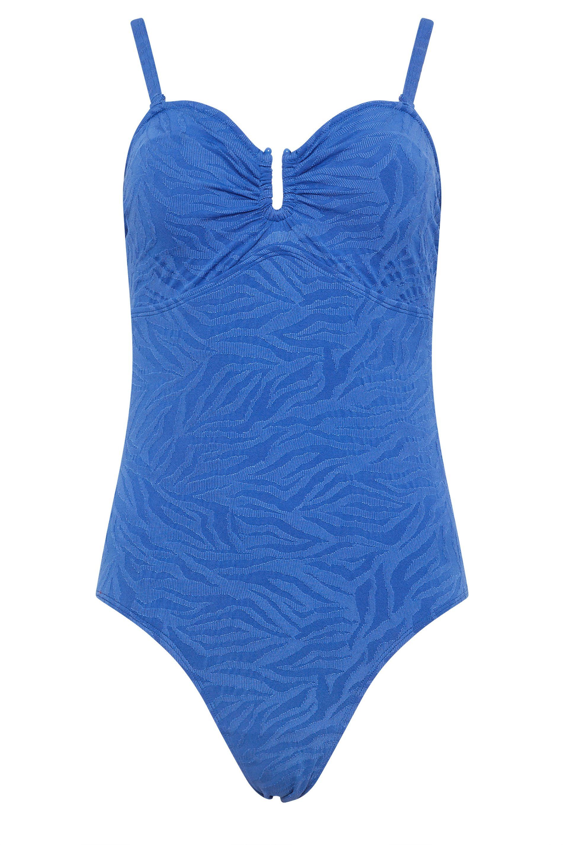 M&Co Zebra Textured Swimsuit