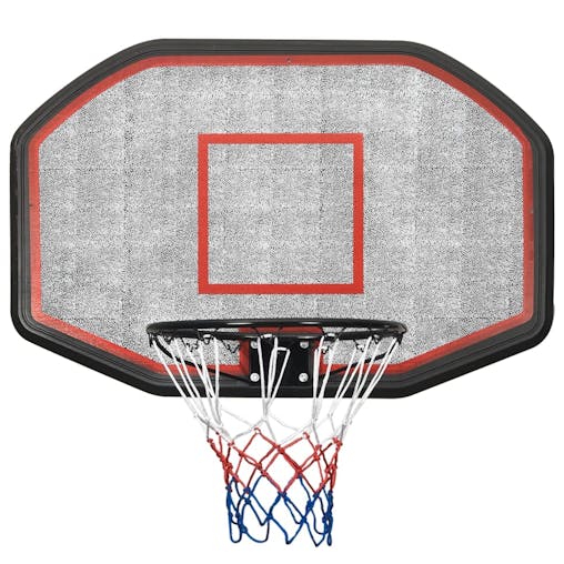 NNEVL Basketball Backboard Black 109x71x3 cm Polyethene