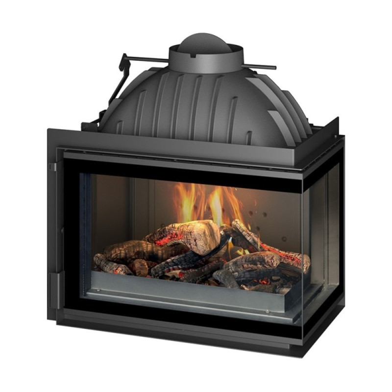 Foyer à bois d'angle droite 9 kW INVICTA