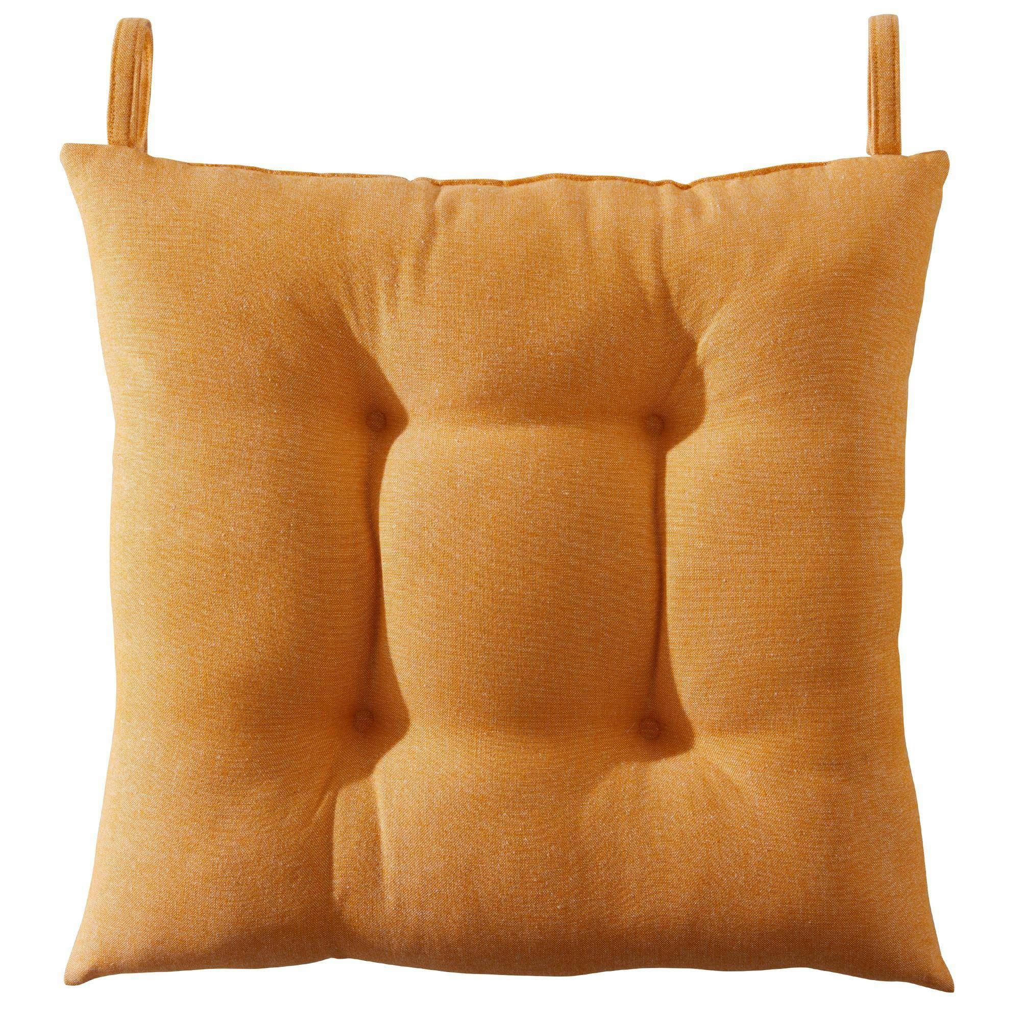 CABOURG - Galette 40x40 jaune en coton