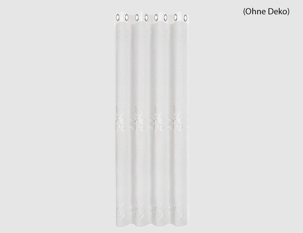 Ösenschal Miran Weiß, Silber