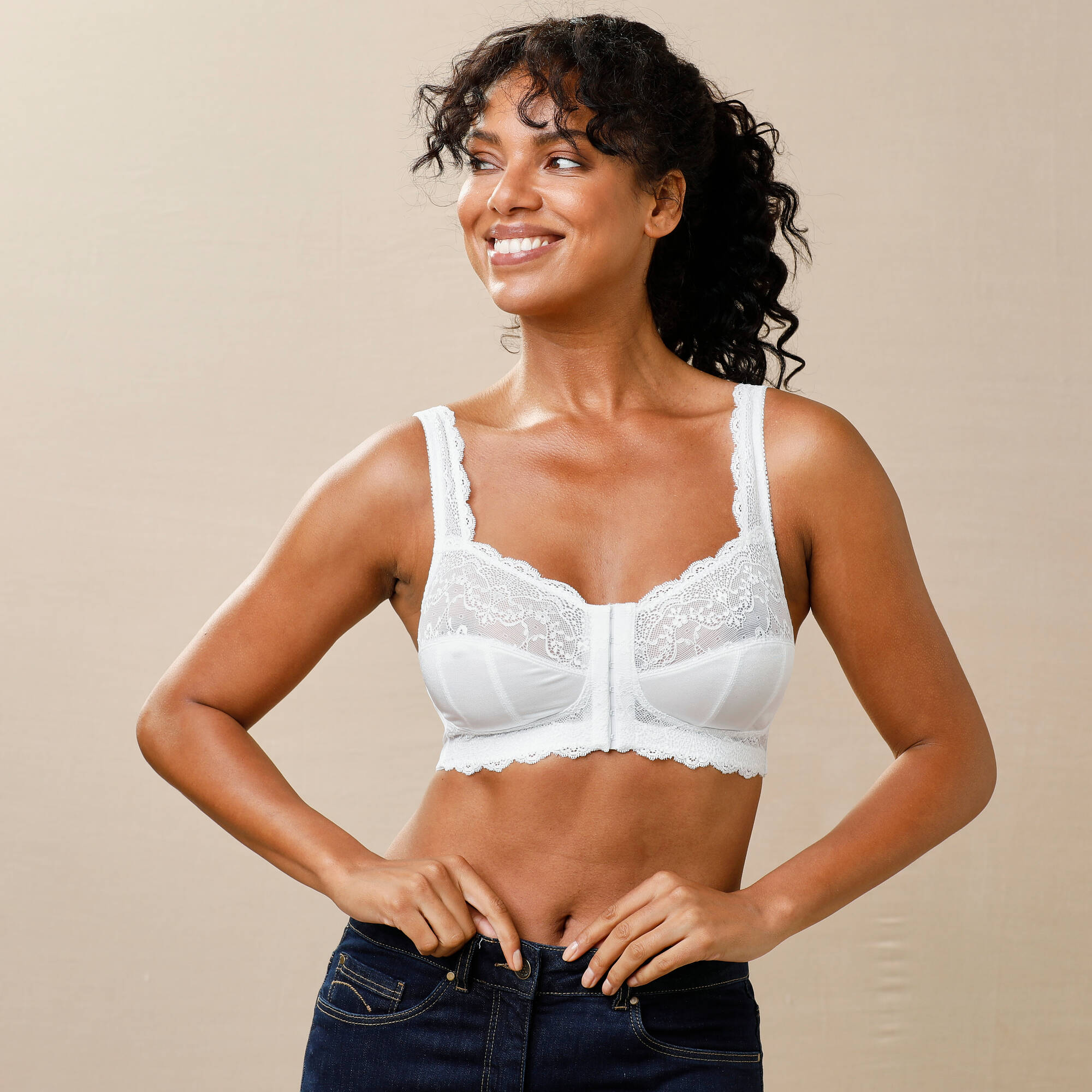 Soutien-gorge ouverture devant dentelle Salford - sans armatures
