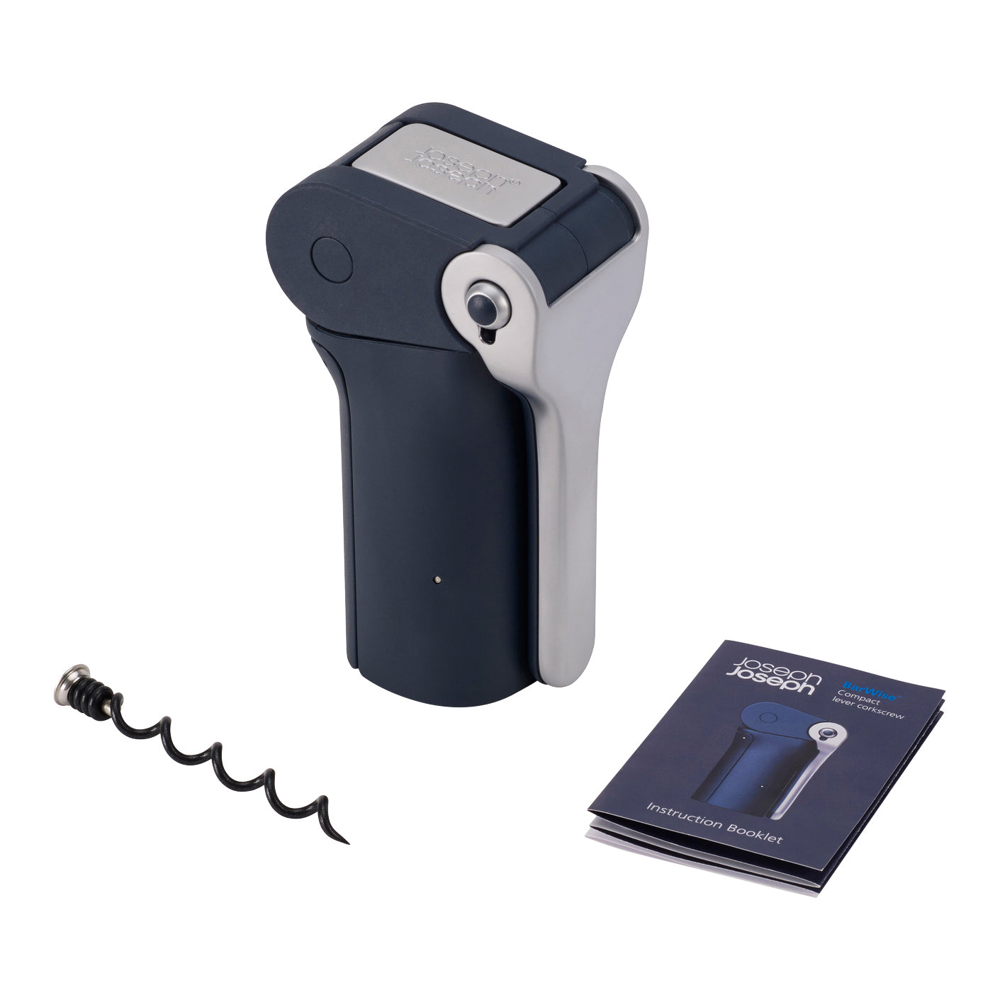 Joseph Joseph BarWise Compact Lever Kurkentrekker - Blauw