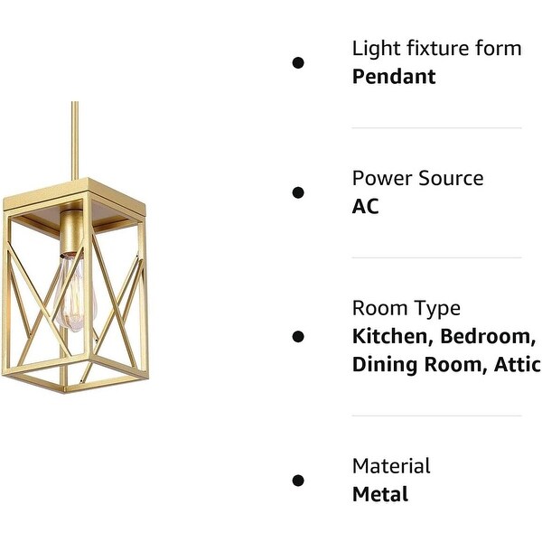 1 Light gold pendant light Metal kitchen island light Modern lights for Pendant