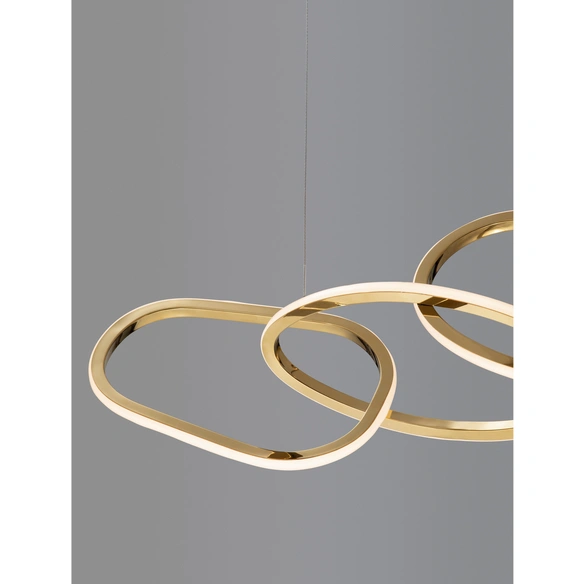 Pendelleuchte »Girish«, LED, 51 W, Höhe: 120 cm, goldfarben