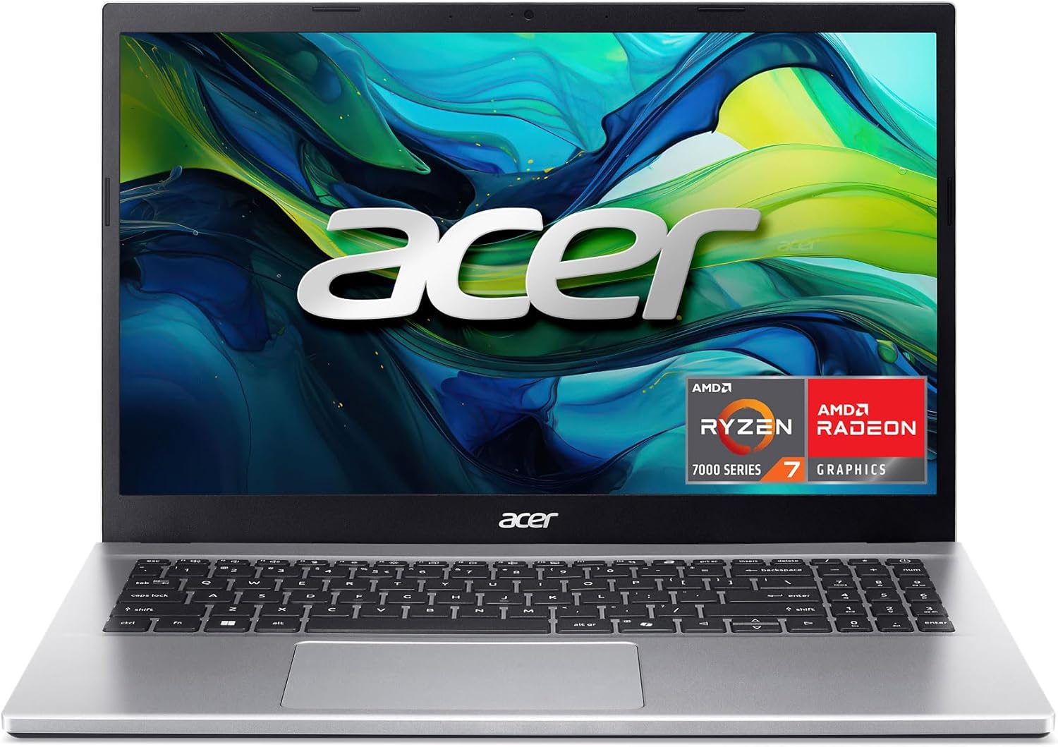 acer Aspire Go 15 AI Ready Laptop | 15.6 FHD (1920 x 1080) IPS Display | AMD Ryzen 7 7730U | AMD Radeon Graphics | 16GB DDR4 | 512GB PCIe Gen4 SSD | Wi-Fi 6 | Windows 11 Home | AG15-42P-R9FW