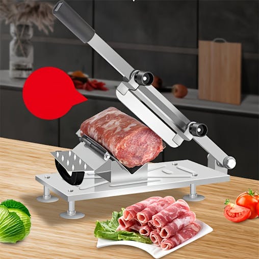 NNETM Adjustable Meat, Fruit & Vegetable Slicer with Stainless Steel Blades