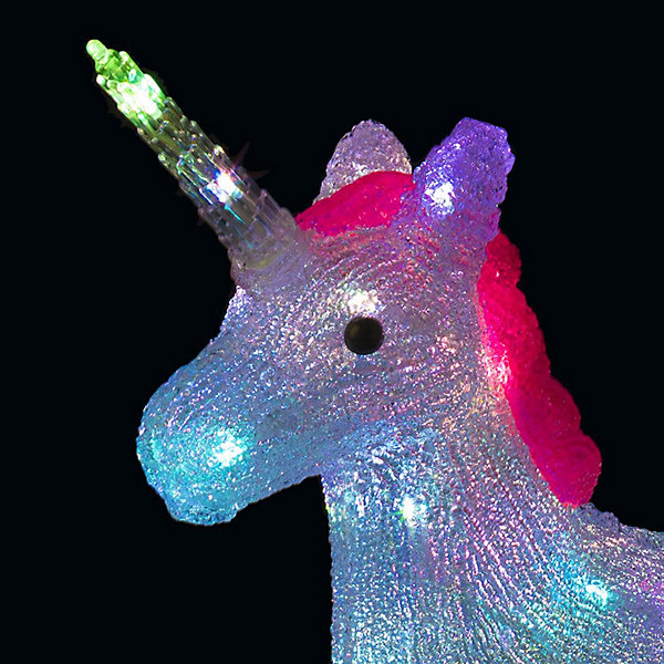 Licorne lumineuse extérieure h43.5cm 40 led   transfo- feeric lights &christmas