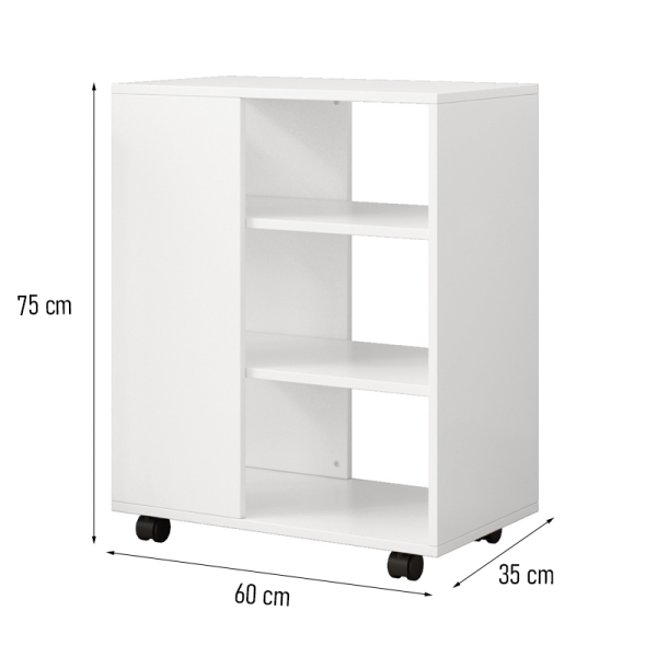 Szafka stojąca nowoczesna mobilna 60x75x35 cm