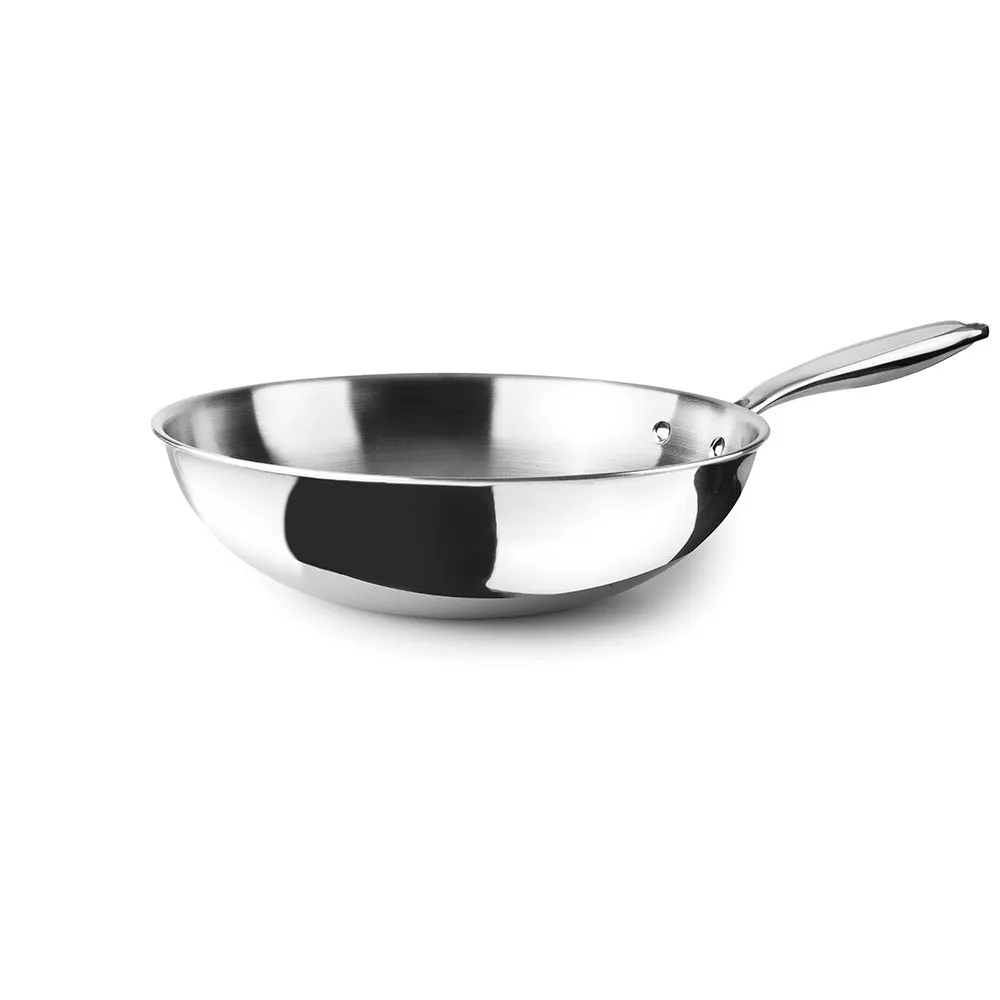 Ibili Triply Natural 30 cm wok pan