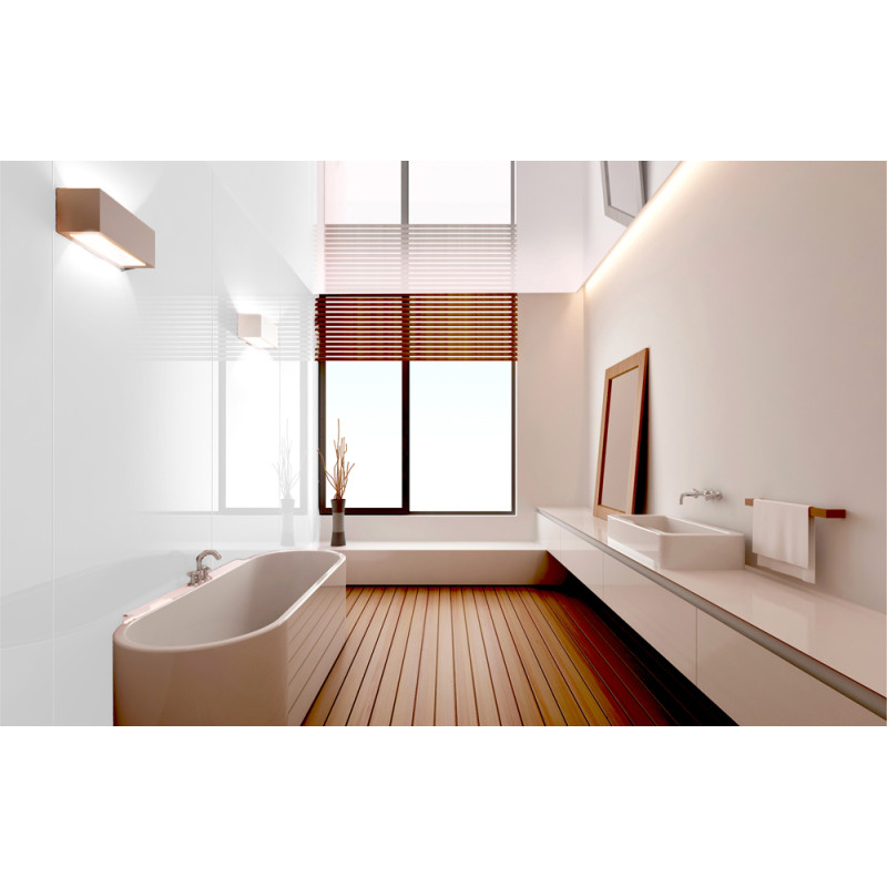 Panneau mural de douche Wallfiness blanc 121 x 203 cm LAFINESS