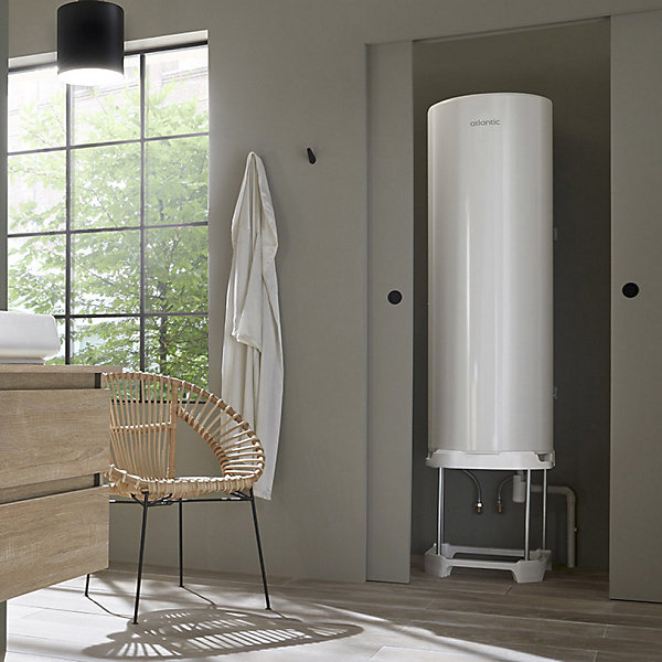 Chauffe-eau électrique vertical mural 150 litres ZENEO ACI hybride compact - ATLANTIC - 156212