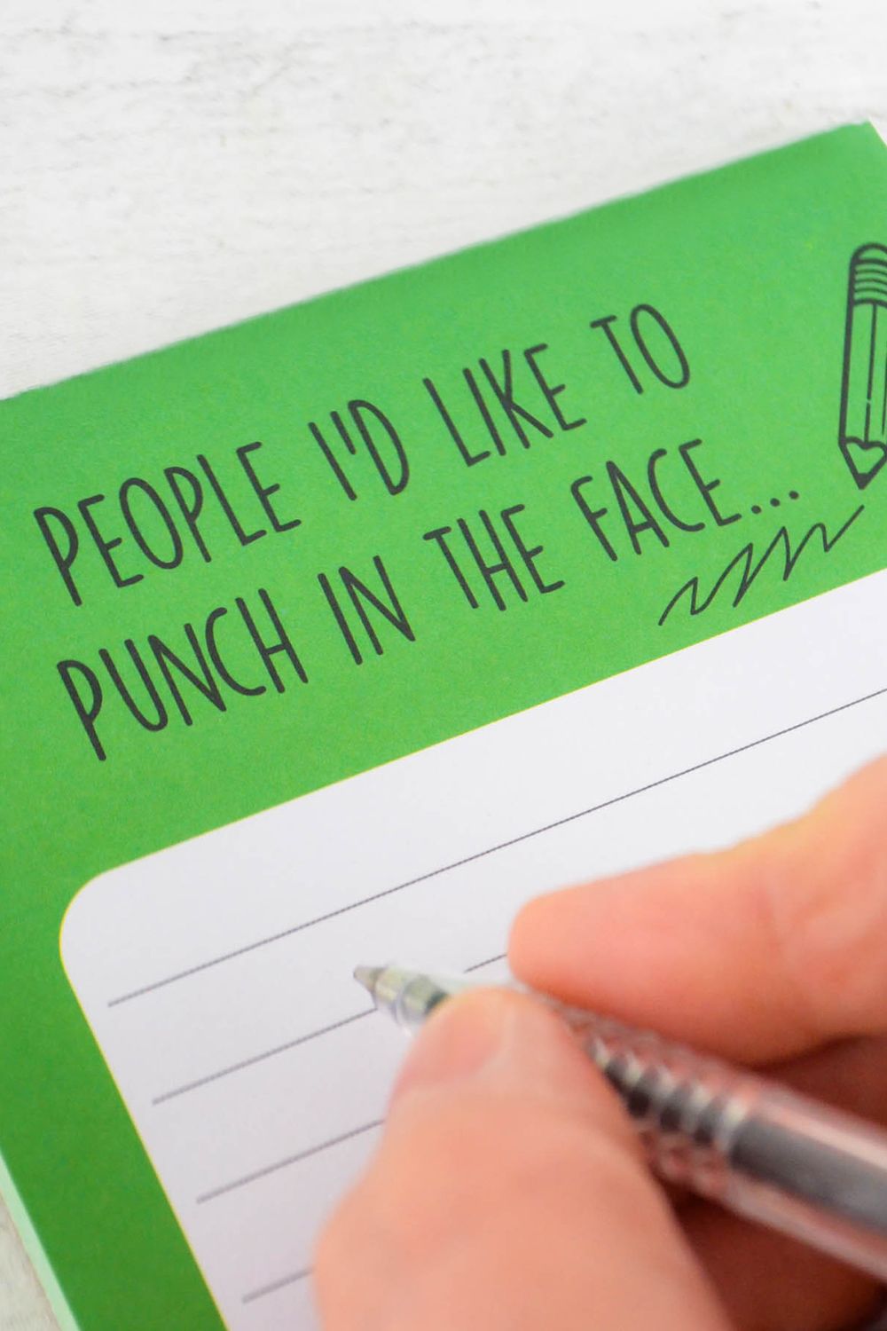 Diabolical Gifts People I'd Like To Punch Memo Pad