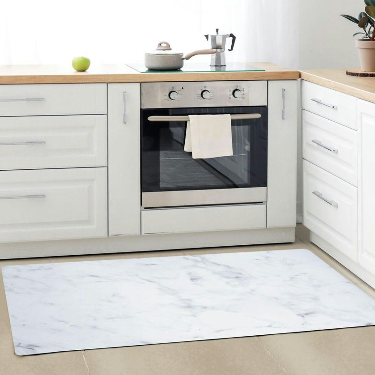 MARBRE - Tapis de cuisine imprimé marbre 45x120