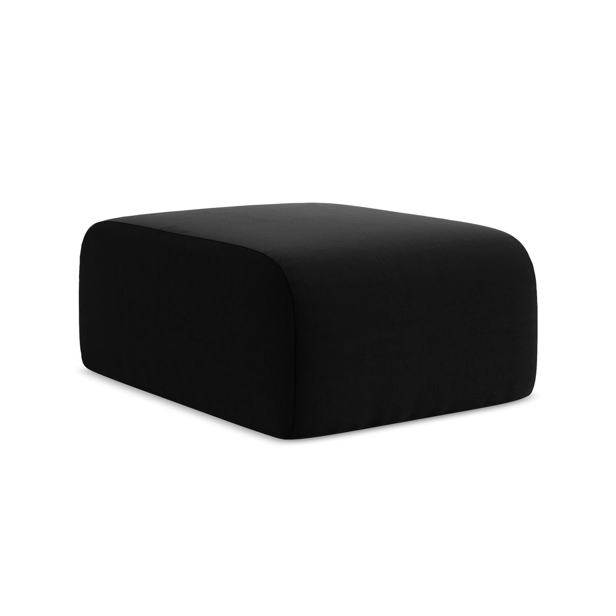 LaMiaSofa Poef Cervo - velours - zwart - 72x94x42