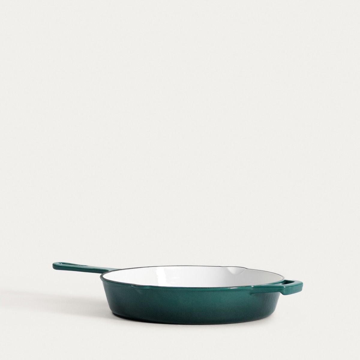 Patelnia żeliwna ANDREAS zielona ombre 26 cm