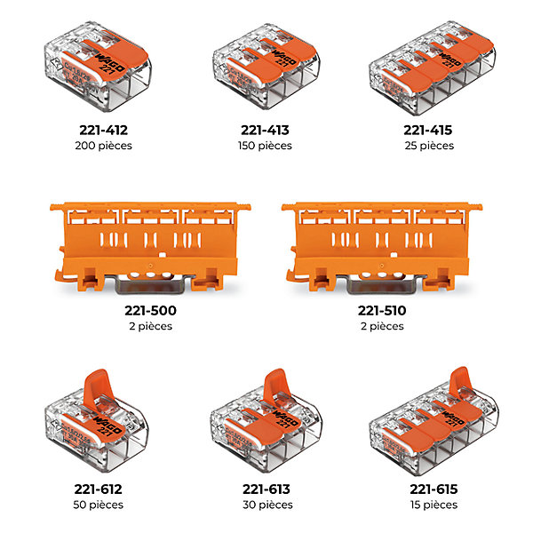 L-BOXX 474 bornes &accessoires panachés Série 221 4 &6mm2 - WAGO - 887-931