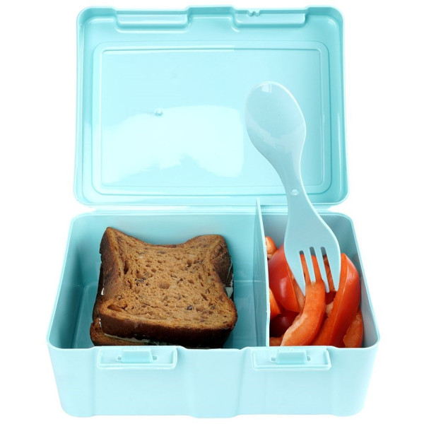 Pojemnik śniadaniowy ze sztućcami lunchbox 1 l
