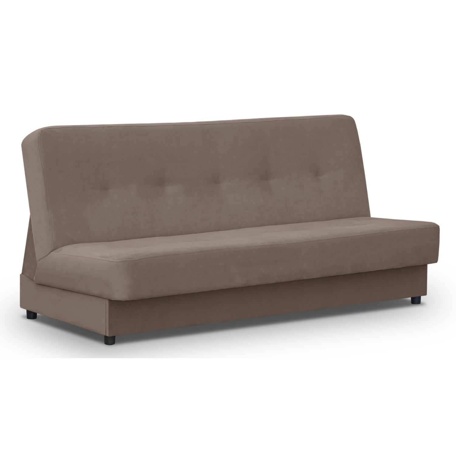 Wersalka Rozkładana Sofa Z Funkcją Spania Dwuosobowa Welur Brąz ARUBA