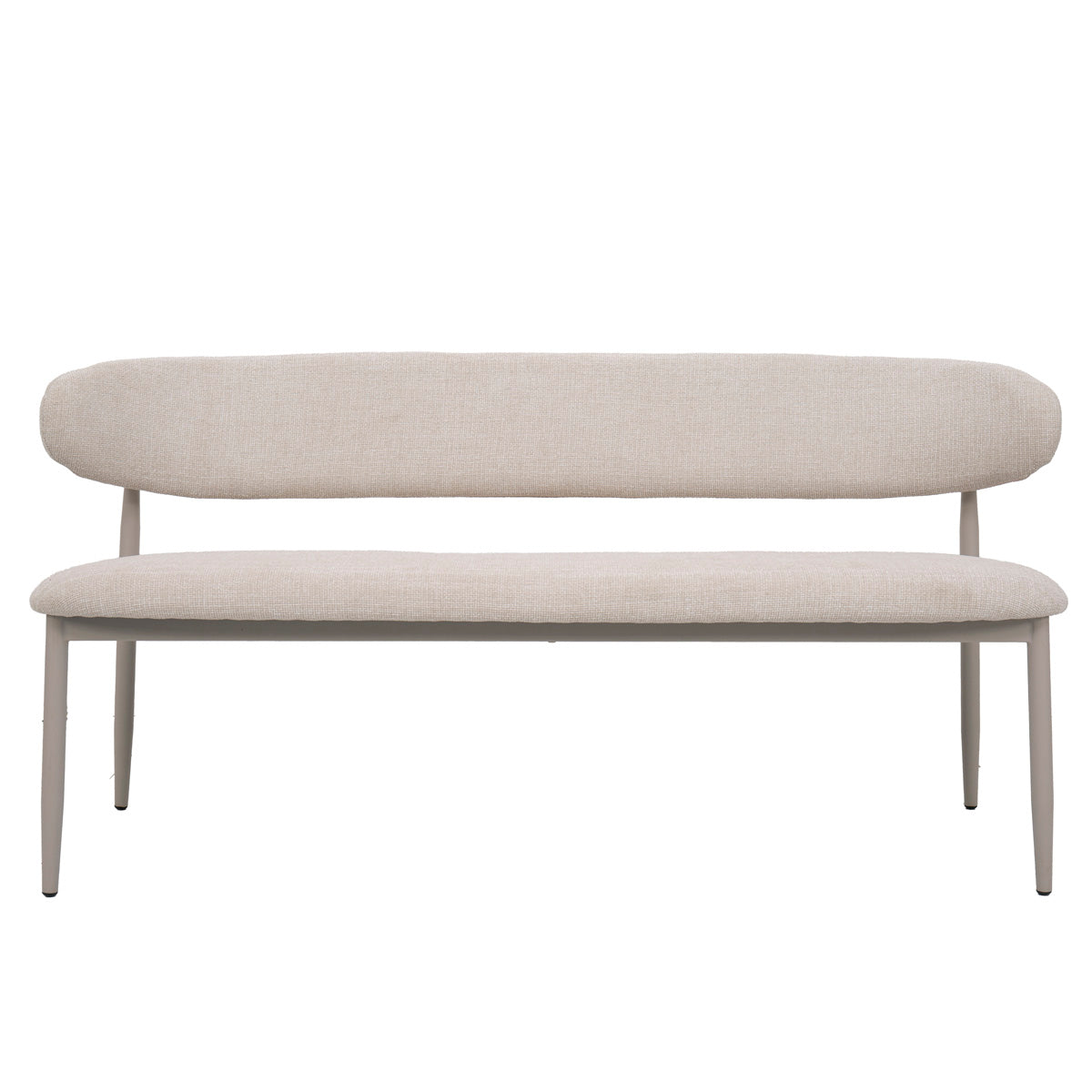 Giga Meubel Eetkamerbank Alexia - Beige/Beige - 180x55x77cm