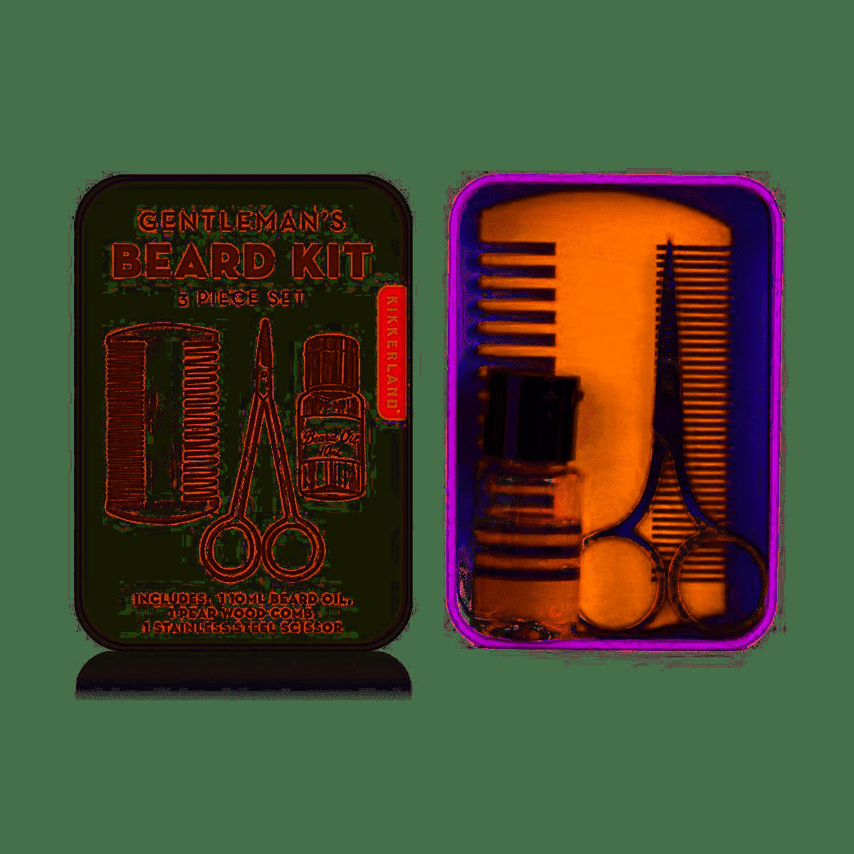 - Kit entretien de la barbe métal blanc