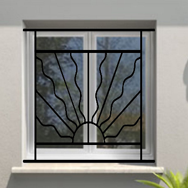 Grille de Defense Estivale pour Fenetre H 105 cm x L 100 cm (côte tableau)