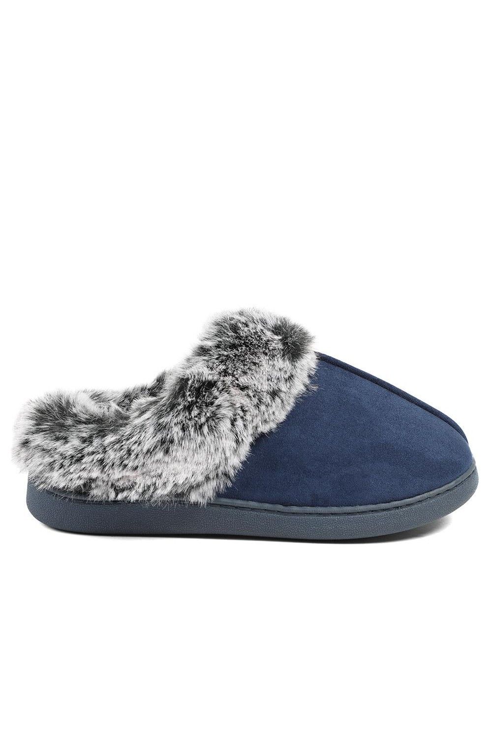 Pavers Wide Fit Soft Mule Slippers