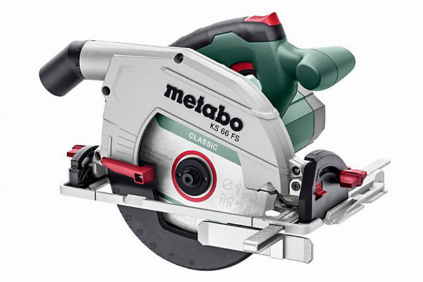 METABO KS 66 FS scie circulaire filaire 1500 W, profondeur de coupe 66 mm, 5000 tr/min - 601066000