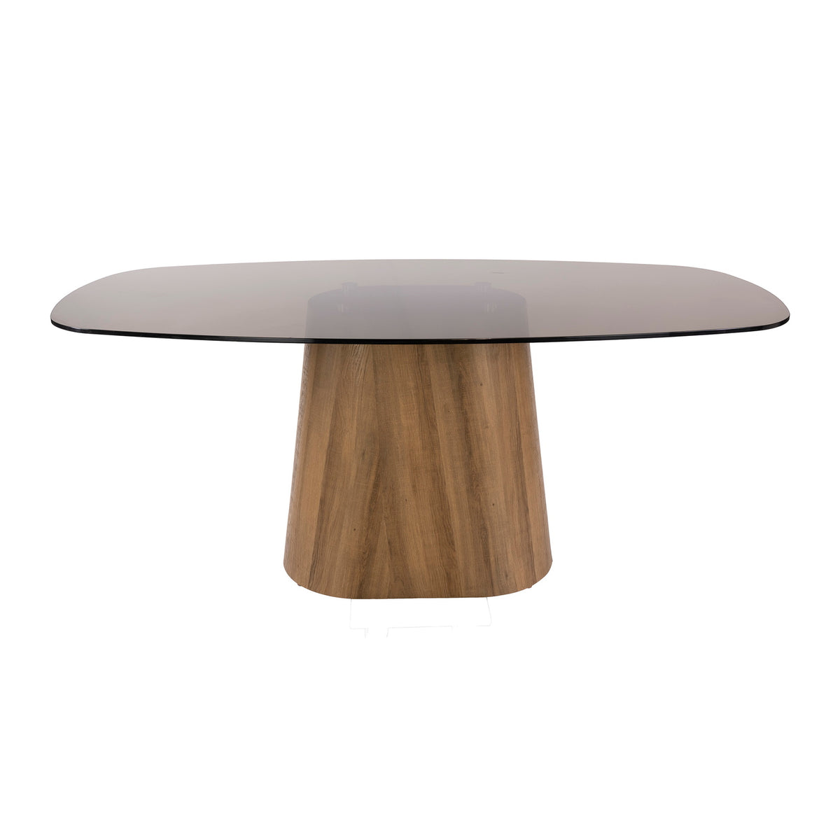Giga Living Eettafel Tinto - Deens Ovaal Brons Glas - 215cm