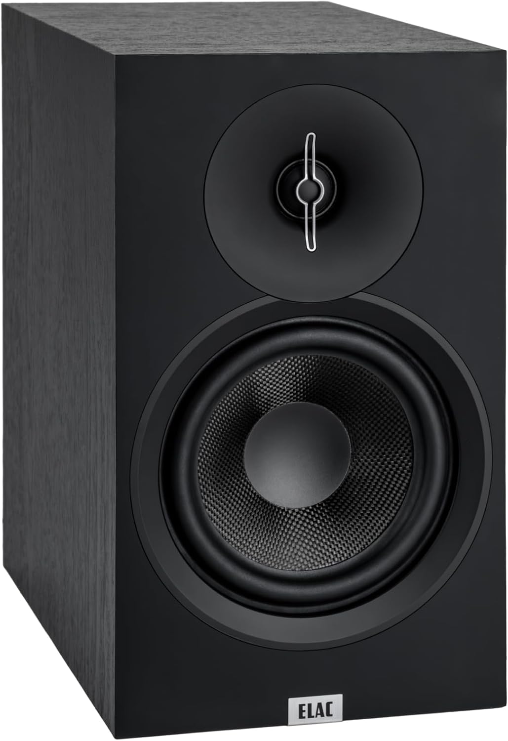 ELAC Debut 3.0 DB63-BK Bookshelf Speakers  Black Ash (Pair) - 1” Aluminum Dome Tweeter & 6.5” Aramid Fiber Woofer - 2-Way Bass Reflex - 42Hz to 38KHz Response