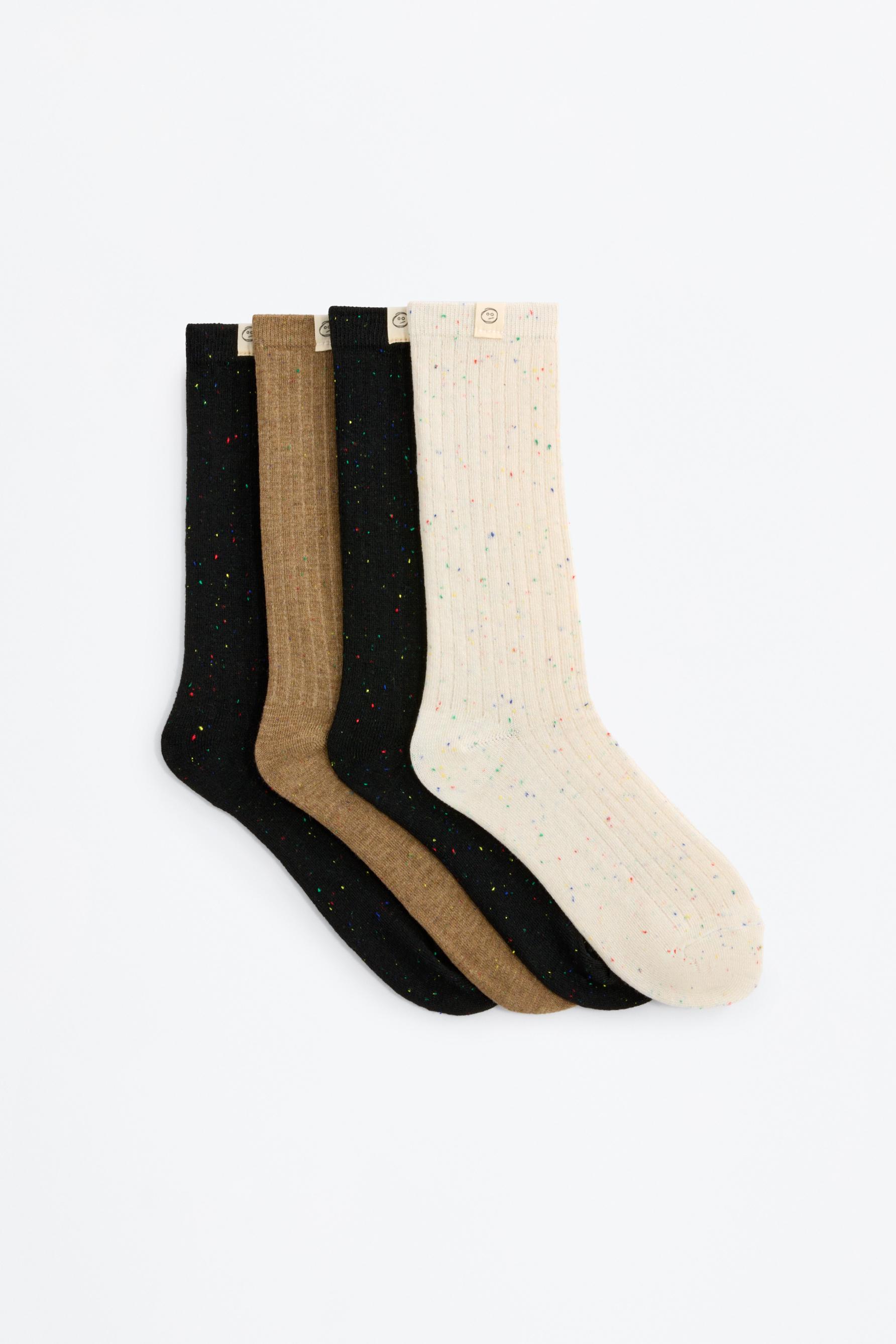 Calcetines largos topos (Pack 4)