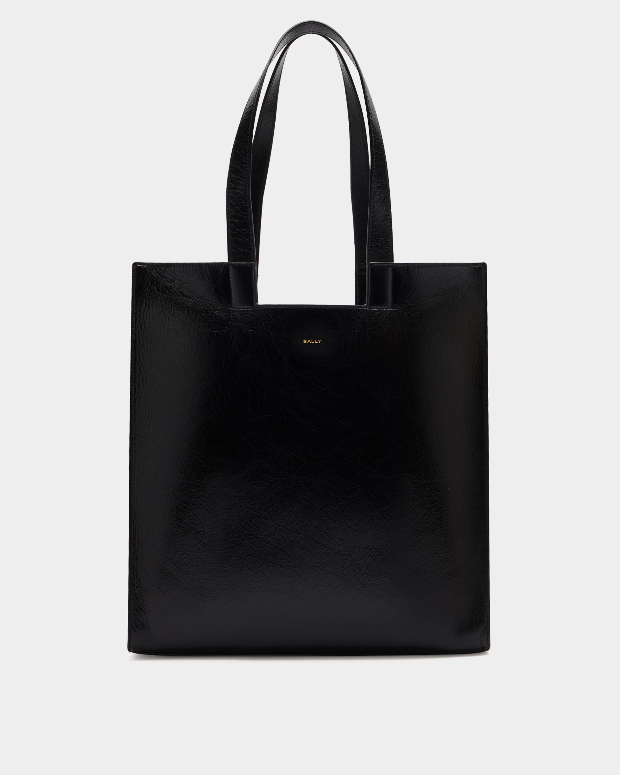 Easy Bally Tragetasche aus Leder in Schwarz