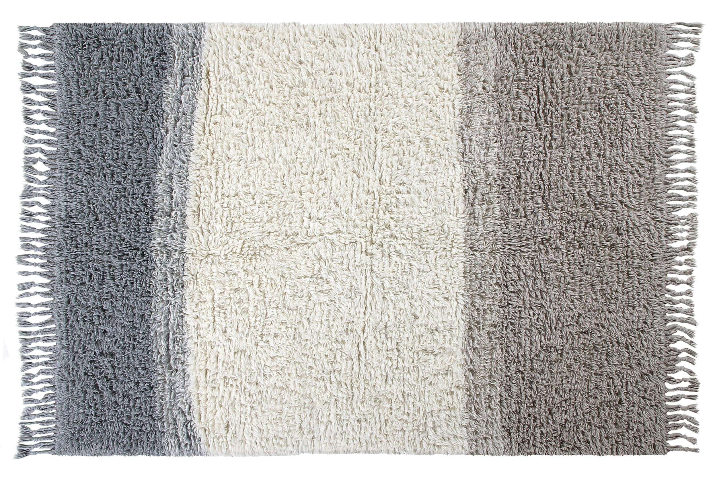 FREE YOUR SOUL - Tapis lavable en laine bleu 200x300