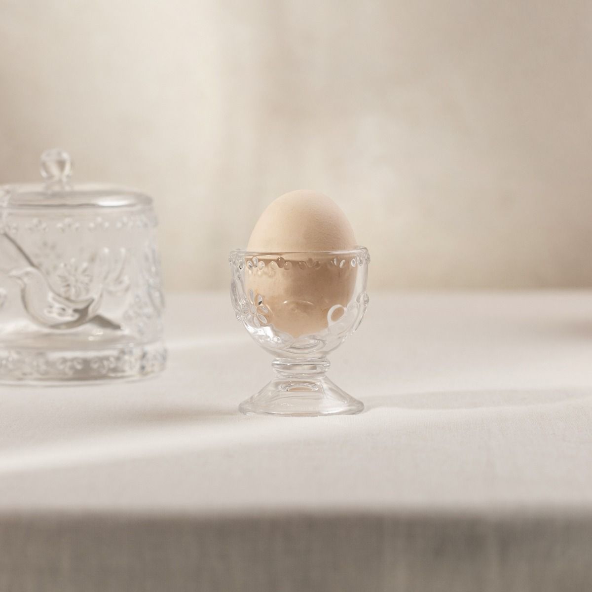 Kieliszek CRESTON na jajko z motywem ptaków 5,5x6,5 cm