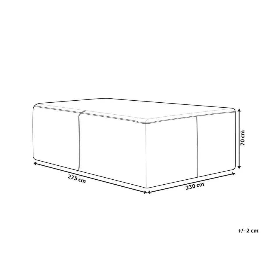 CHUVA - Beschermhoes voor tuinmeubelset MAESTRO - Grijs - Polyester