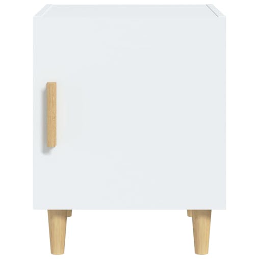 NNEVL Bedside Cabinets 2 pcs White Engineered Wood