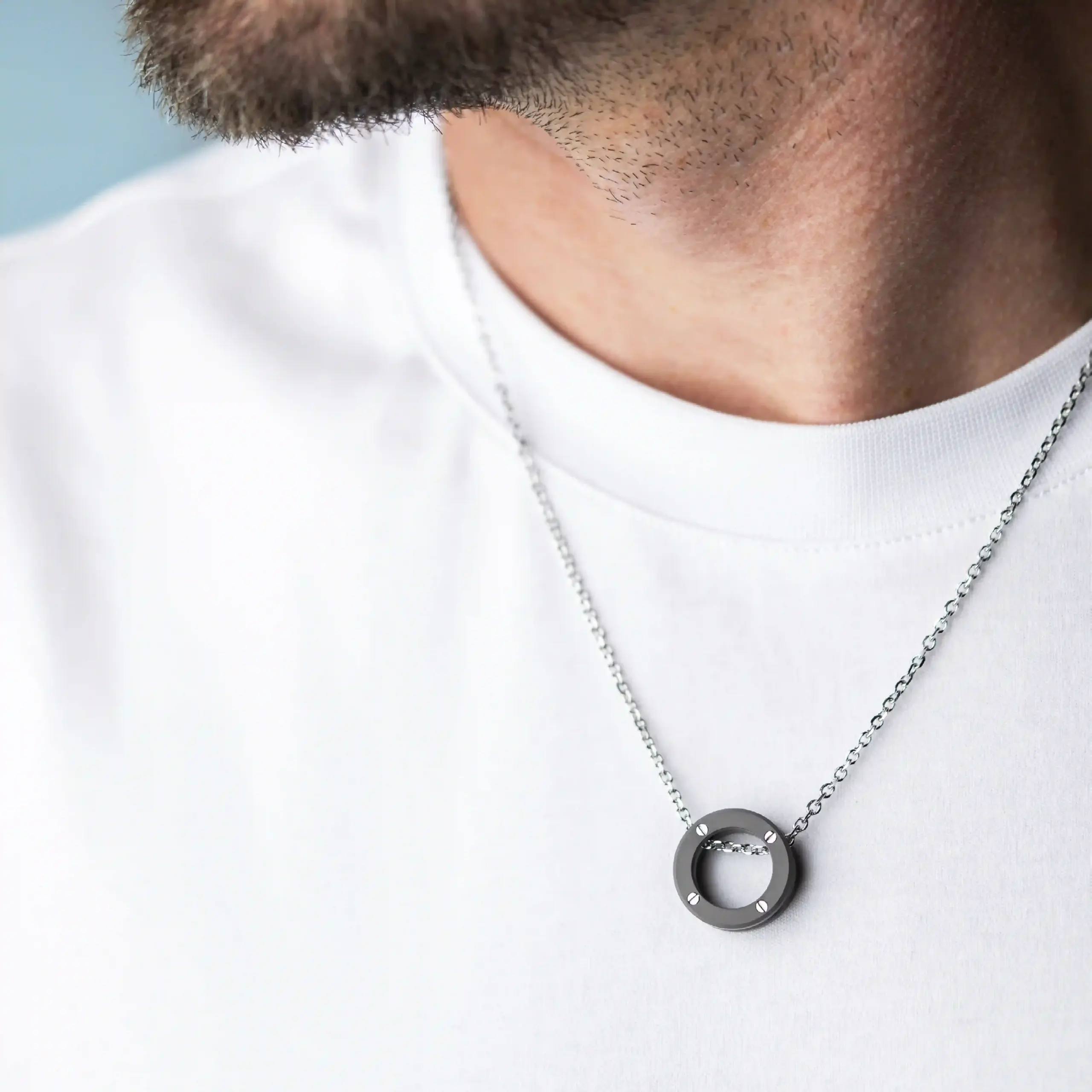 COLLIER NEWPORT DUO – TITANE