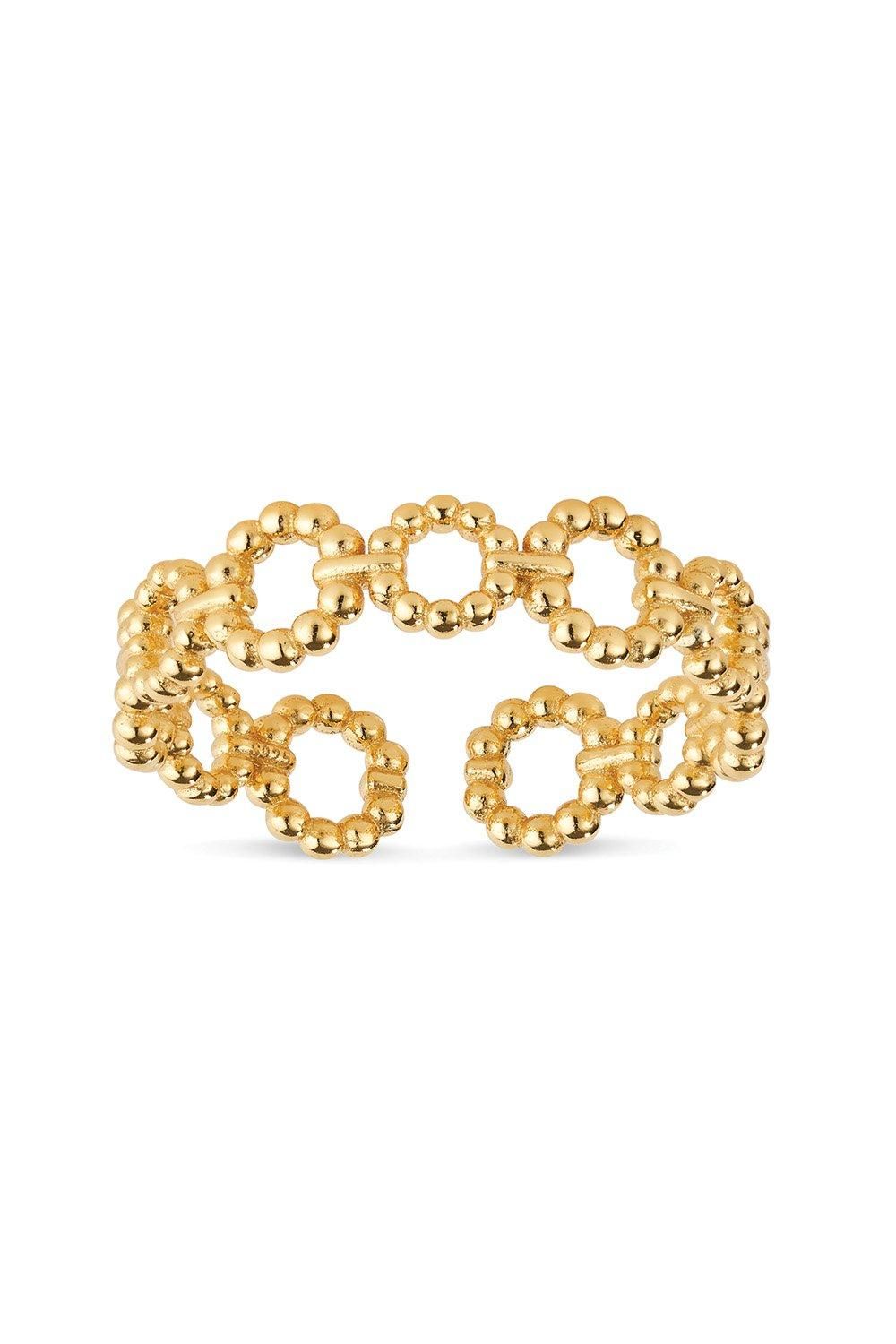 Elk & Bloom 14K Gold Loop Link Stacking Ring